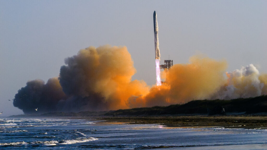 Starship liftoff